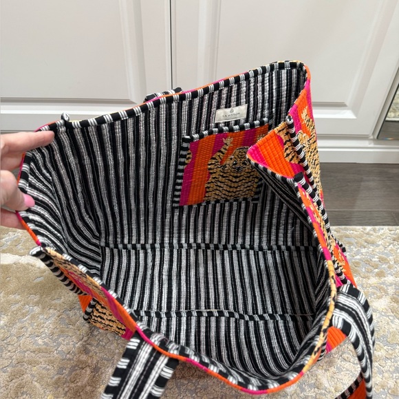 Vibrant Orange and Pink Tote Bag - Picture 10 of 13